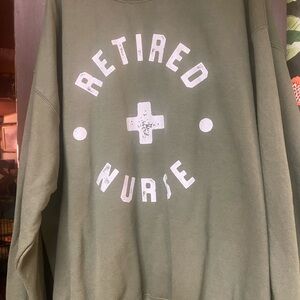 Gildan Olive Green Heavy Blend Crewneck Sweatshirt